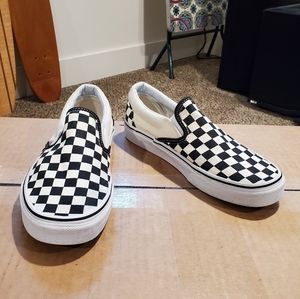 Van's Classic Checkerboard Slip on